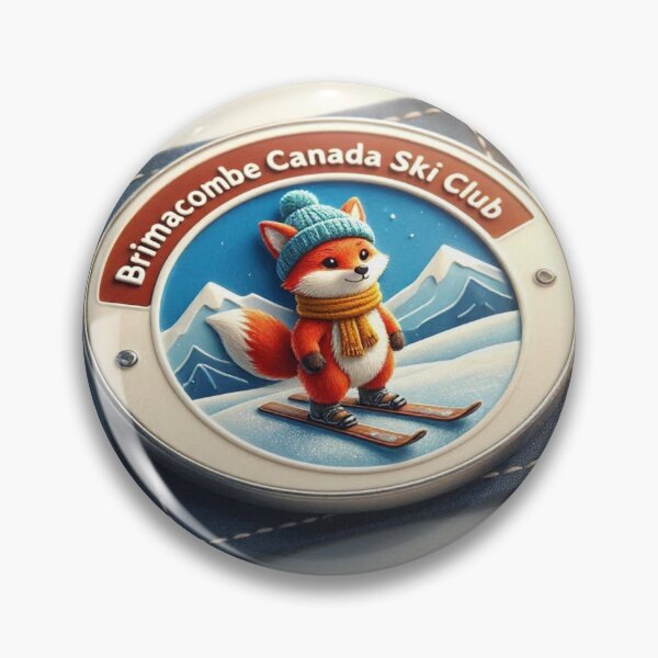 Item preview, Brimacombe Canada Cute 3D Ski Label  Label Text  BRIMACOMBE {F-4}  designed and sold by PaintMeWorld.