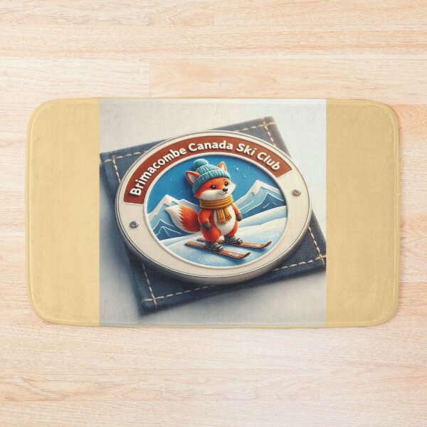 Item preview, Brimacombe Canada Cute 3D Ski Label  Label Text  BRIMACOMBE {F-4}  designed and sold by PaintMeWorld.