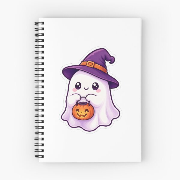 Item preview, Cute Ghost Holding A Pumpkin Lantern designed and sold by The-Art-of-D.