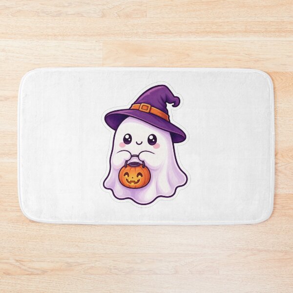 Item preview, Cute Ghost Holding A Pumpkin Lantern designed and sold by The-Art-of-D.