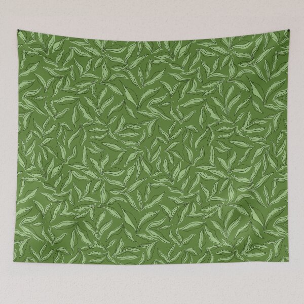 Item preview, Wild bedding - dark olive green designed and sold by Fabricatemyart.
