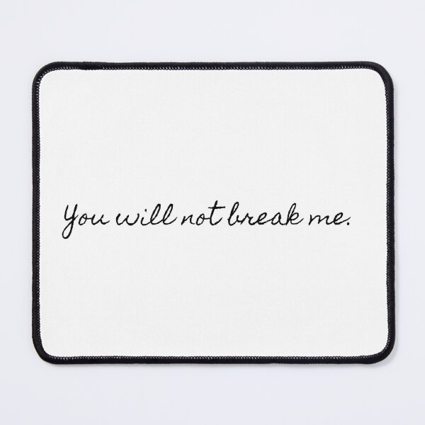 Item preview, Dungeon crawler carl - You will not break me cursive designed and sold by Sage777.