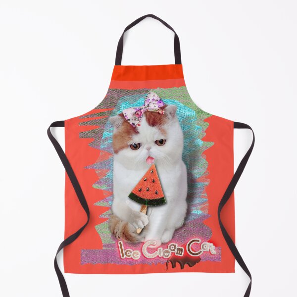 Item preview, Melon Ice Cream Cat on Denim (byACCI) designed and sold by VanyssaGraphics.