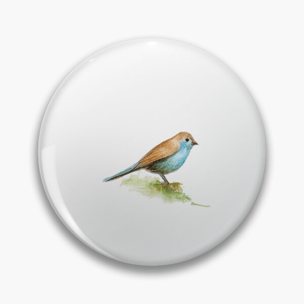 Item preview, Blue Waxbill - Tiny Hand painted Watercolor Painting designed and sold by artpadanna.
