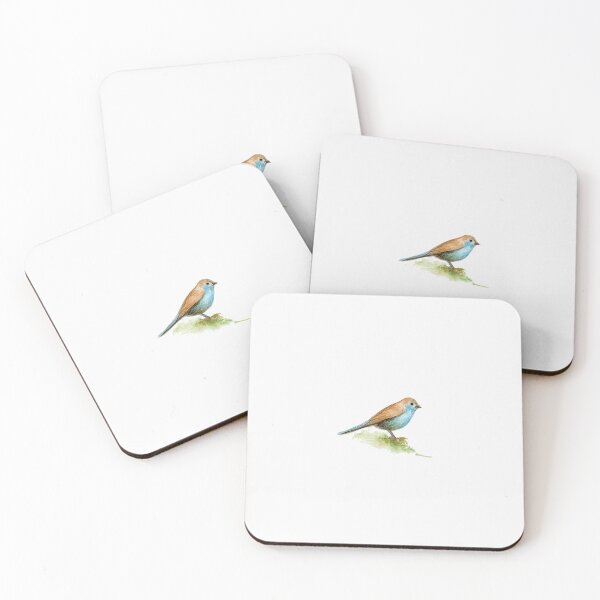 Item preview, Blue Waxbill - Tiny Hand painted Watercolor Painting designed and sold by artpadanna.