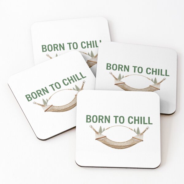Item preview, Born To Chill - Retro Hammock & Nature Lovers Camping Design designed and sold by Inka Moon Design.
