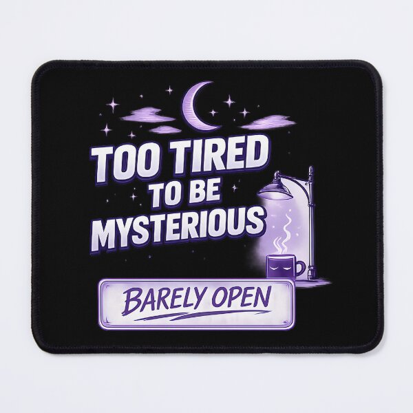 Item preview,  Too Tired To Be Mysterious designed and sold by Waldero.