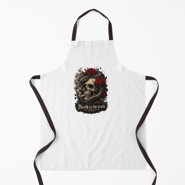 Item preview, Dark Gothic Skull with Snake and Red Roses - Smoking Illustration designed and sold by smartprintuk.