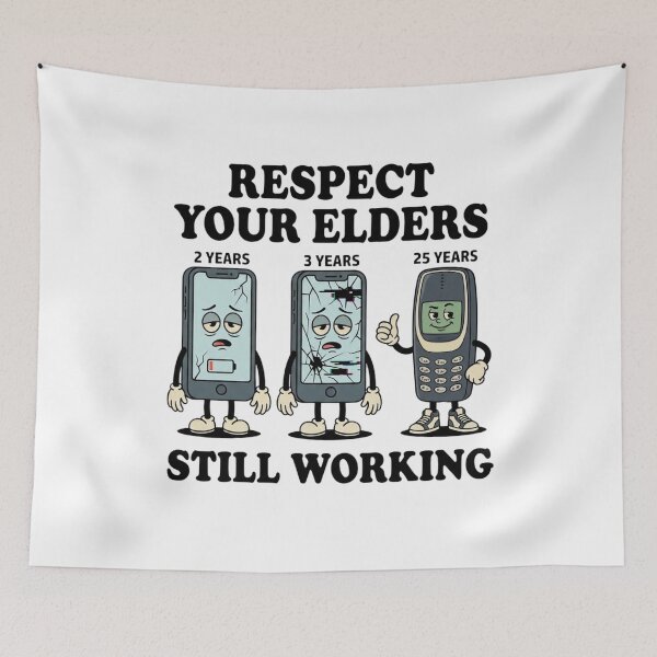 Item preview, Respect Your Elders Phone Technology Humor  designed and sold by AleksandraJac05.