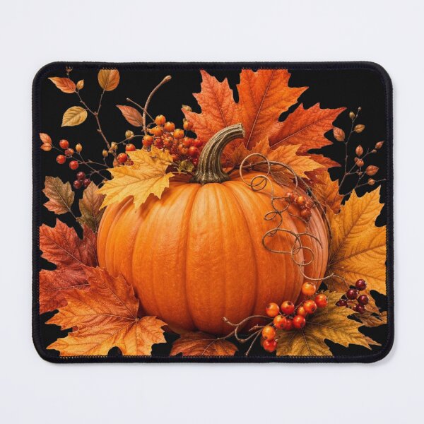 Item preview, Autumn Harvest Pumpkin Leaves designed and sold by VelarisMoon.