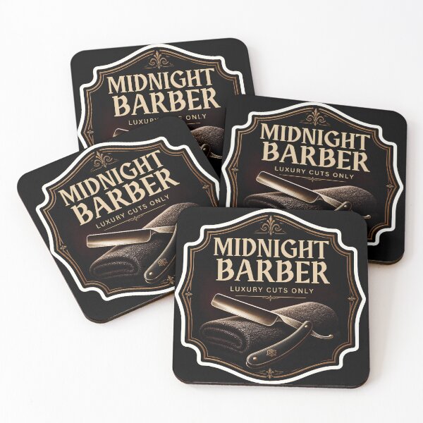 Item preview, Midnight Barber Luxury Cuts Only Vintage Sign Design designed and sold by Barber MD Culture.