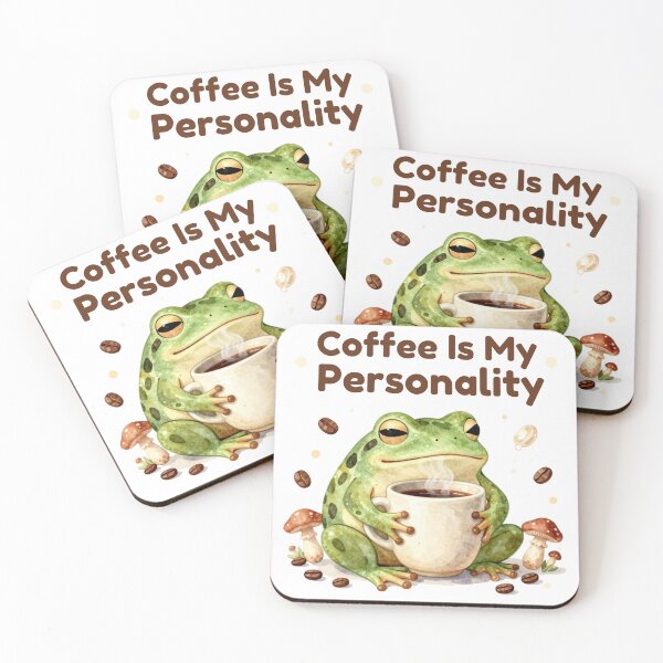 Item preview, Coffee Is My Personality | Funny Coffee Lover Aesthetic Quote designed and sold by Cozy Chaos Studio Co.