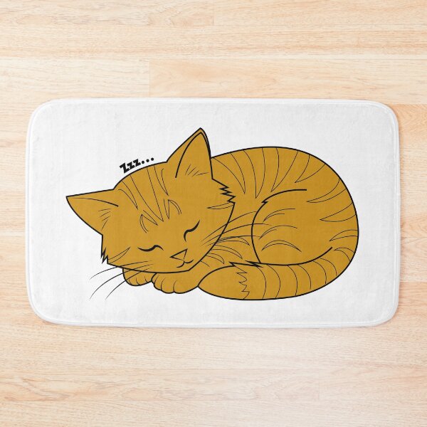 Item preview, Cozy sleeping kitty designed and sold by asterloom.