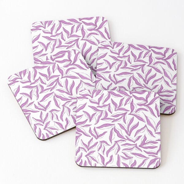 Item preview, Wild bedding - white  mauve purple pink designed and sold by Fabricatemyart.