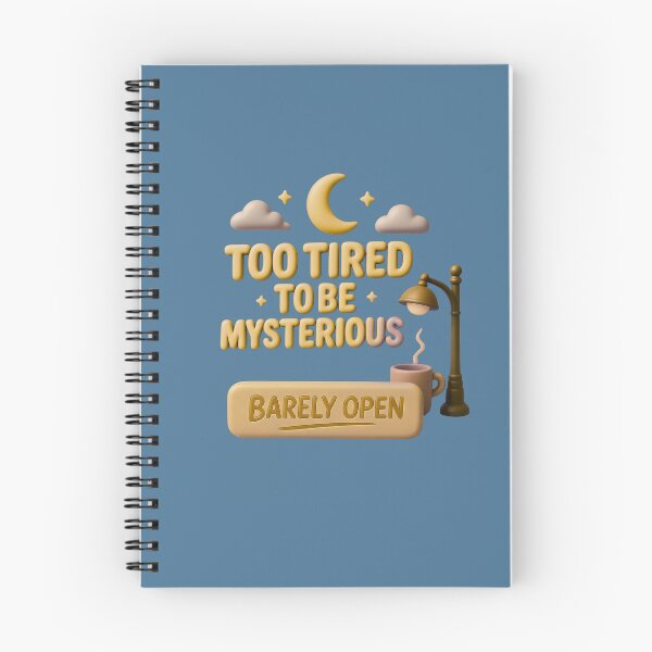 Item preview, Too Tired To Be Mysterious designed and sold by Waldero.