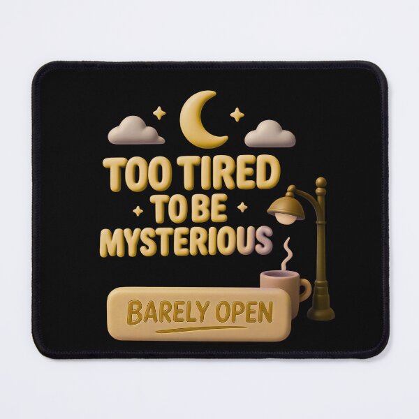 Item preview, Too Tired To Be Mysterious designed and sold by Waldero.