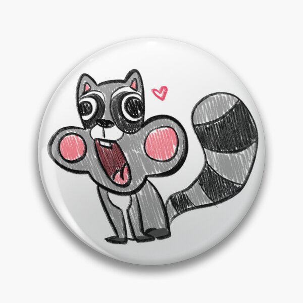 Item preview, Cute Silly Raccoon Open Mouth designed and sold by PingusPickle.