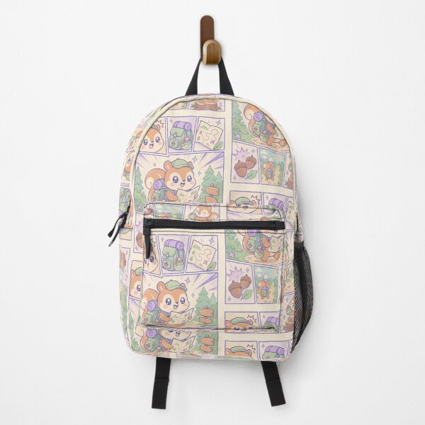 Item preview, Kawaii Hiking Squirrel Explorer designed and sold by Gift Phrase Studio.