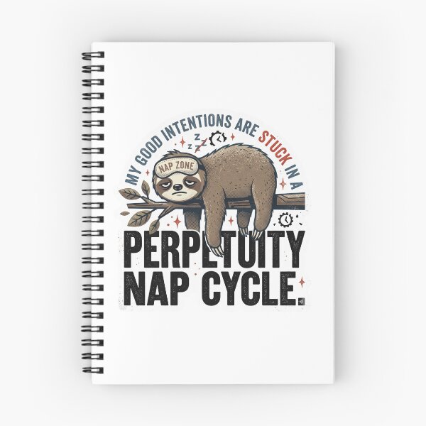 Item preview, Cochilo	Perpetual Nap Cycle - Funny Sarcastic Sloth Vintage Art designed and sold by 0Zetgest.