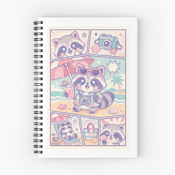 Item preview, Kawaii Beach Raccoon Vacation designed and sold by Gift Phrase Studio.