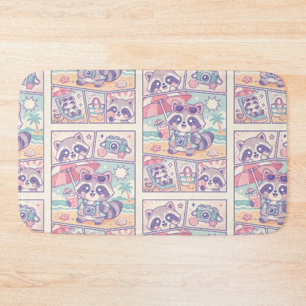 Item preview, Kawaii Beach Raccoon Vacation designed and sold by Gift Phrase Studio.