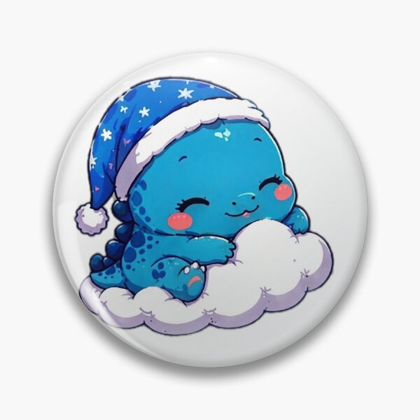 Item preview, Cute Sleepy Dinosaur on Cloud Sticker designed and sold by DailyDoodlesBySumbul.