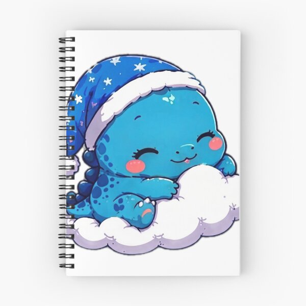 Item preview, Cute Sleepy Dinosaur on Cloud Sticker designed and sold by DailyDoodlesBySumbul.