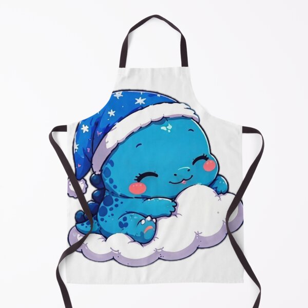 Aperçu de l'œuvre Cute Sleepy Dinosaur on Cloud Sticker créée et vendue par DailyDoodlesBySumbul.