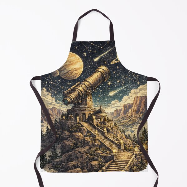 Item preview, Steampunk Observatory Telescope Planets - Fantasy Sci-Fi designed and sold by irfanshikh.