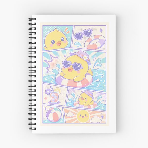 Item preview, Kawaii Summer Duckling Pool designed and sold by Gift Phrase Studio.