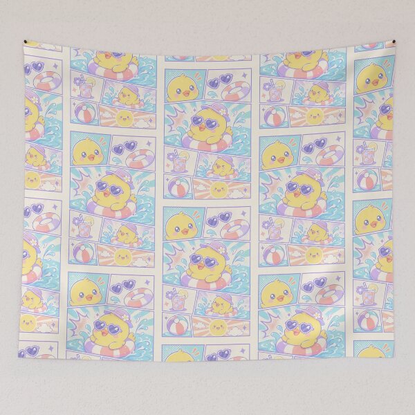 Item preview, Kawaii Summer Duckling Pool designed and sold by Gift Phrase Studio.