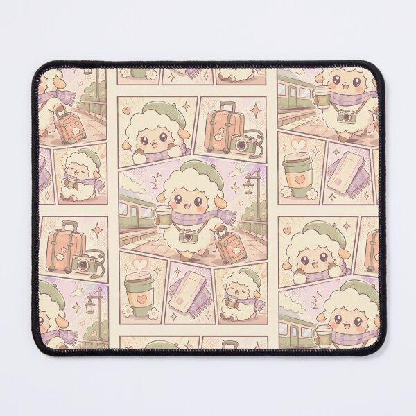 Item preview, Kawaii Cozy Travel Sheep designed and sold by Gift Phrase Studio.