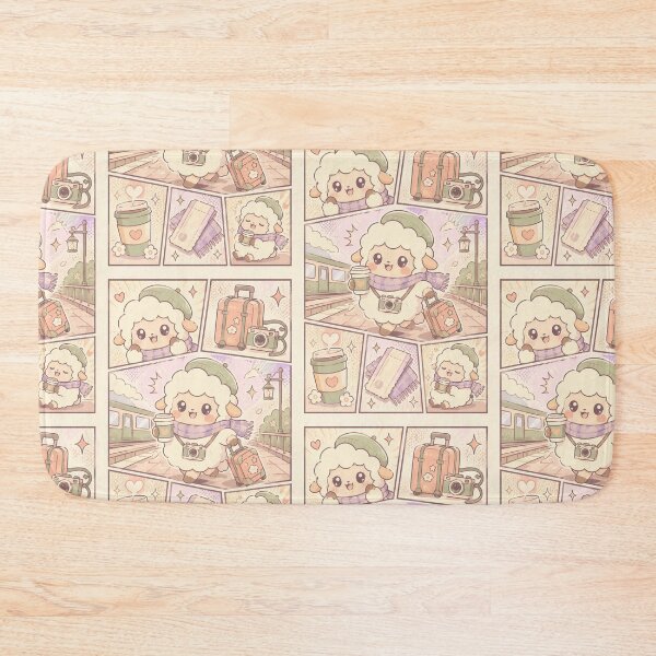 Item preview, Kawaii Cozy Travel Sheep designed and sold by Gift Phrase Studio.