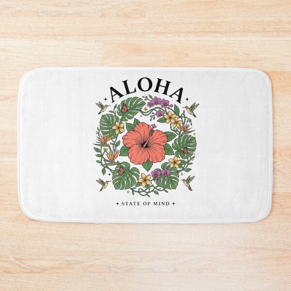 Item preview, Aloha State of Mind Tropical Hibiscus Floral Wreath designed and sold by BumbleBloom7.
