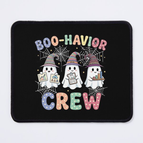 Item preview, boo halloween crew cute ghost witches with spiderwebs designed and sold by FormalDehyena.