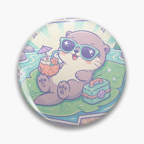 Item preview, Kawaii River Vacation Otter designed and sold by Gift Phrase Studio.