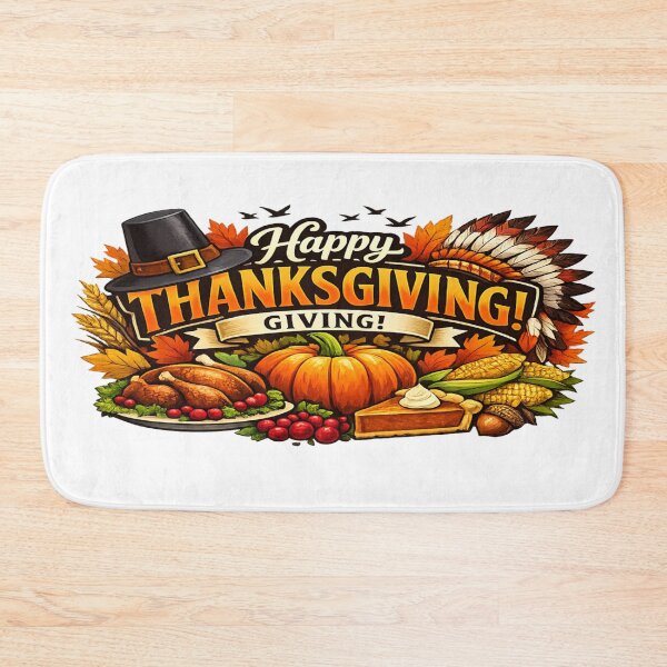 Item preview, Happy Thanksgiving Autumn Harvest – Festive Fall Turkey & Pumpkin Design designed and sold by 4kabishop4.