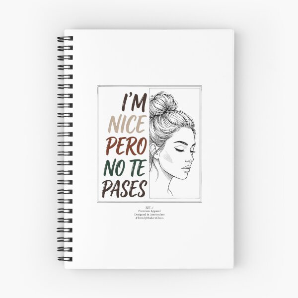 Item preview, Nice Pero No Te Pases Bold Inspirational Quote Art designed and sold by FormalDehyena.