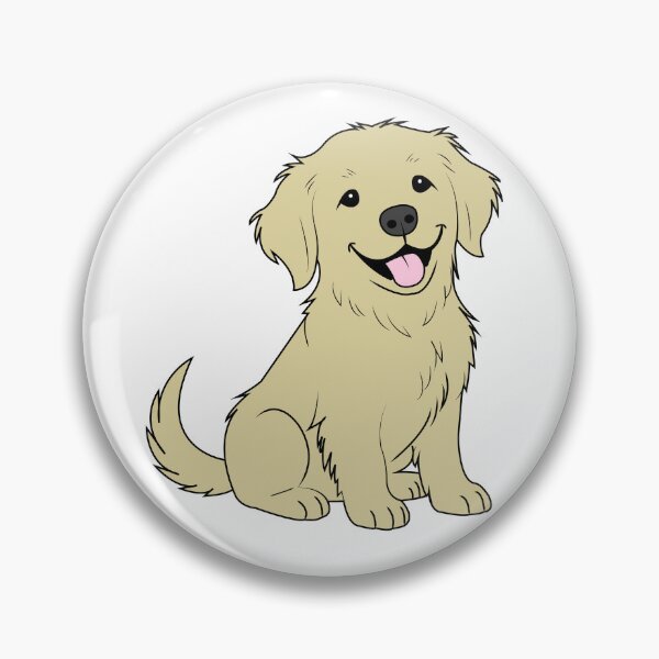 Item preview, Cute Golden Retriver Illustration designed and sold by asterloom.
