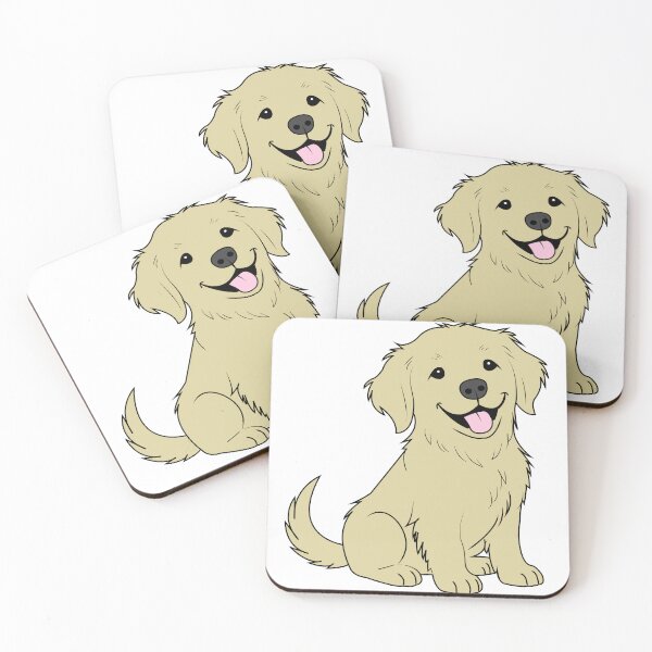 Item preview, Cute Golden Retriver Illustration designed and sold by asterloom.