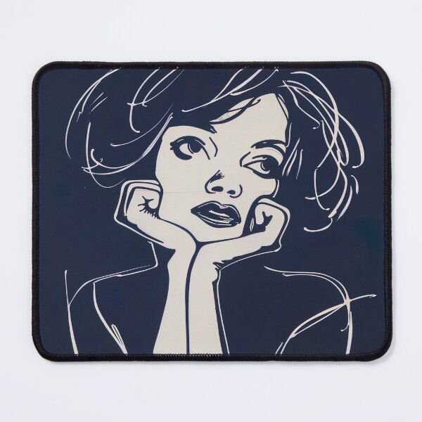 Item preview, Clara Bow - Blue Abstract Art designed and sold by shadow-bloom.