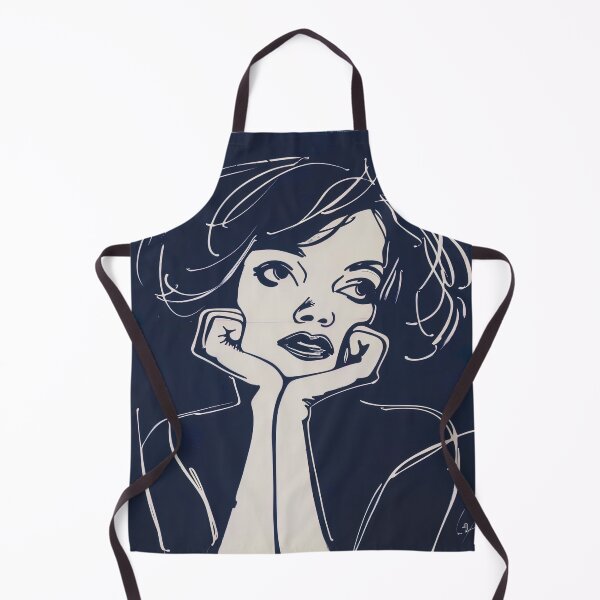 Item preview, Clara Bow - Blue Abstract Art designed and sold by shadow-bloom.
