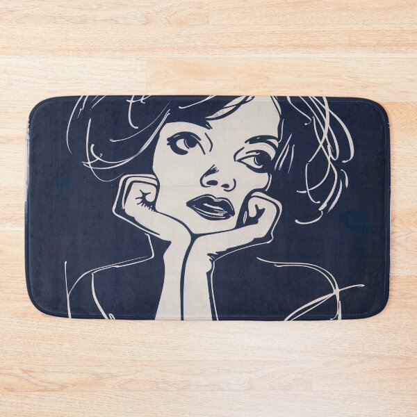 Item preview, Clara Bow - Blue Abstract Art designed and sold by shadow-bloom.