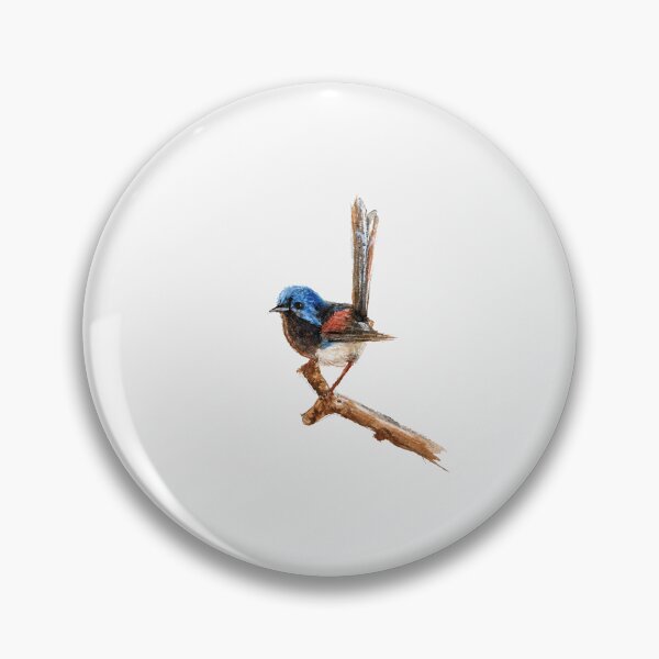 Item preview, Fairy Wren - Tiny Hand painted Watercolor Painting designed and sold by artpadanna.