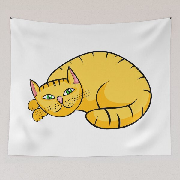 Item preview, Cute Ginger Orange Cat Illustration designed and sold by OrPolly.