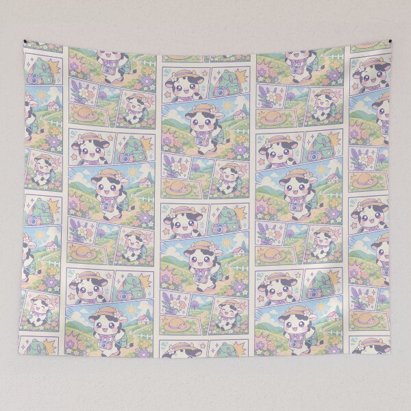 Item preview, Kawaii Countryside Travel Cow designed and sold by Gift Phrase Studio.