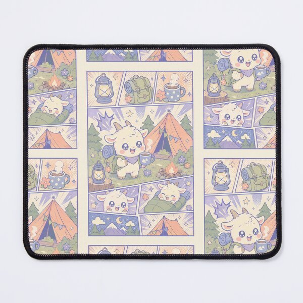 Item preview, Kawaii Camping Baby Goat designed and sold by Gift Phrase Studio.