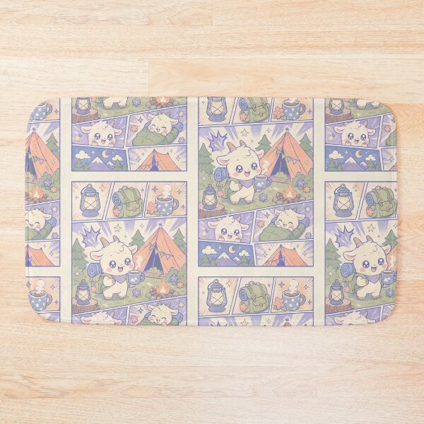 Item preview, Kawaii Camping Baby Goat designed and sold by Gift Phrase Studio.