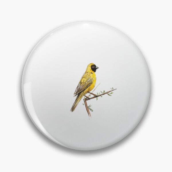 Item preview, Southern masked weaver - Tiny Hand painted Watercolor Painting designed and sold by artpadanna.
