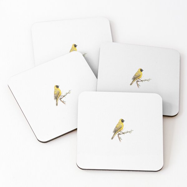 Item preview, Southern masked weaver - Tiny Hand painted Watercolor Painting designed and sold by artpadanna.